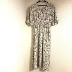 花柄ロングワンピ
