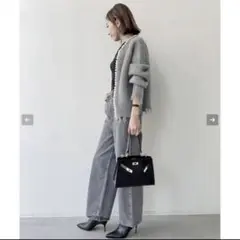 MADISONBLUE パールダメージガーディガン グレー 新品!