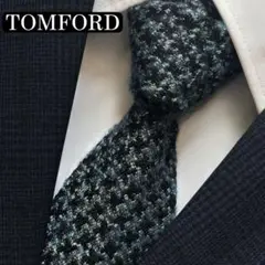 TOMFORD ネクタイ　トムフォード　ウール　千鳥柄　かっこいい