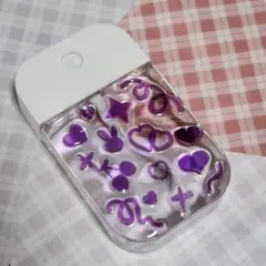 【SB2】スプレーボトルデコ ハンドメイド レジン パープル