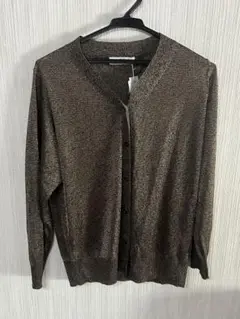 特別値下げ タグ付き新品 TresFemme カーディガン 光沢あり 薄手 3L