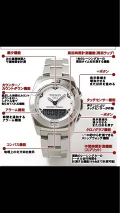 TISSOT RACING-TOUCH ホワイト　電池切れ