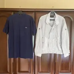 スイングトップ　ジャケット　カレントステージ　ハイネック半袖　ゴルフウエアー