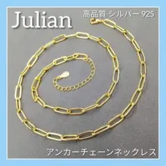 【新品♡】シンプル アンカーチェーン ネックレス シルバー 925 ゴールド