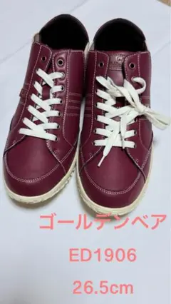 26.5cm Golden Bear 軽量スニーカー GB-151 （ワイン）