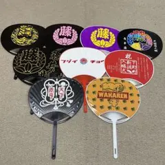 岸和田 だんじり祭団扇 うちわ 粗品 新品未使用 非売品 9枚セット