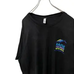 RAISE THE ROOF ベラキャンバス半袖Tシャツ　ブラック　2XL