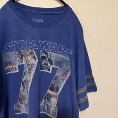 M US 古着 フットボール風 ＴシャツSTAR WARSスターウォーズ