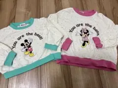 ミッキー ミニー トレーナー 2枚セット
