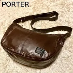 PORTER ポーター ショルダーバッグ フリースタイル ダークブラウン