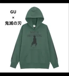 GU × 鬼滅の刃コラボ　スウェット　パーカー　M DemonSlayer 緑