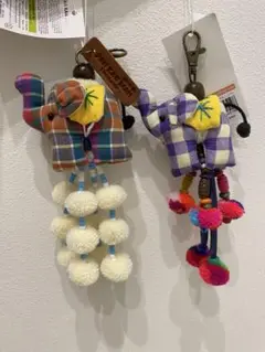 カラフル象チャーム2個セット