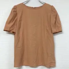 177 NATURAL BEAUTY BASIC ベージュ 半袖ブラウス S
