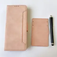 Xperia 10 iii ケース 薄いピンク　タッチペン　カードケース