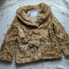 新品 LIZ LISA リズリサ♥リボン付きフェイクファーコート