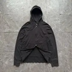 【USA製】Three Dots double zip hoodie 短丈