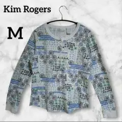 Kim Rogers【M】 花柄 長袖Tシャツ