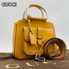 美品✨ GUCCI 2way ハンドバッグ ショルダー レザー チャーム