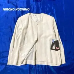 【未使用タグ付き】ヒロコ コシノ★ノーカラージャケット　ワンボタン　花柄　日本製
