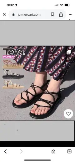 Teva VOYA INFINITY W8 25cm ブラック