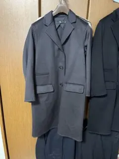 未使用 ユニクロ +j カシミヤブレンドチェスターコート グレー S