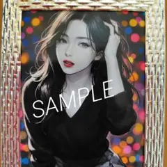 セクシーな美少女 モノクロ 大人っぽい ファッション アート No.86