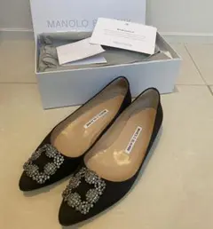 マノロブラニク☆黒ハンギシ☆size37