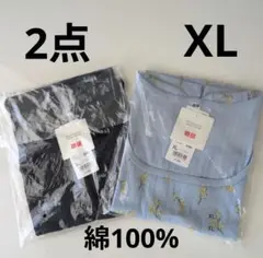 UNIQLO　プリンセスタムタム　ポインテールスクエアネックTシャツ XL 2枚
