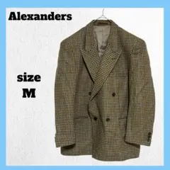 Alexanders テーラードジャケット 千鳥柄 メンズ 羽織 ベージュ系 M