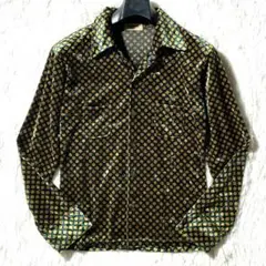 アトリエサブフォーメン★入手困難 90sアーカイブ★テロ系ベロア光沢 長袖シャツ