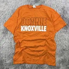 フルーツオブザルームアメリカ古着カレッジTシャツ/ビッグプリント/オレンジ