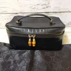 廃盤✨グッチ バニティ 化粧ポーチ エナメル バンブー アクセサリーポーチ