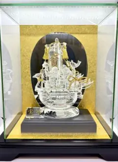 伝統工芸　甲州水晶貴石細工　田中保晴作　五輪塔　証明書付　M　R8393 伝統工芸 甲州水晶貴石細工 田中保晴作 五輪塔 証明書付 M R8393