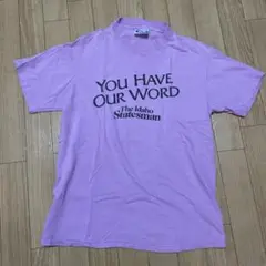ユーズドTシャツ Mサイズ　ピンクパープル　半袖