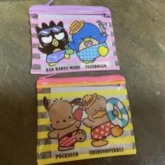 キャラクター ポーチ スシロー　バツマル　サム　ポチャッコ　ペックル