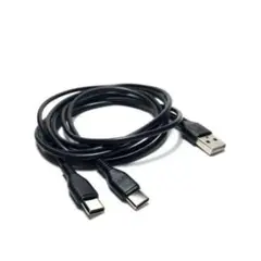 タイプＣ 2股ケーブル ブラック 1m 未使用品