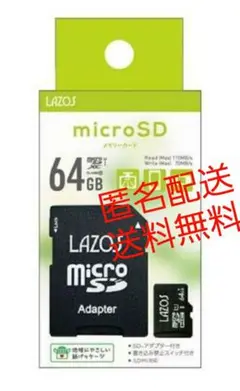 LAZOS microSD 64GB UHS-I U3 CLASS10