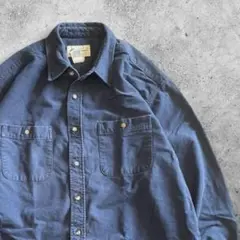 90s eddie bauer エディーバウアー シャモアシャツ 長袖 厚手