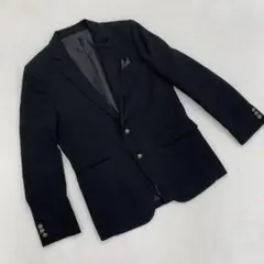 ⭐️エルアンノアール⭐️メンズジャケット 黒 結婚式 スマート ポケットあり