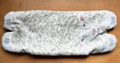 ハンドメイド　フラットポーチ　ひょっこり　荷物隠し　ミニクッション　羊