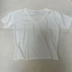 AZUL BY MOUSSY ホワイト Vネック 半袖Tシャツ