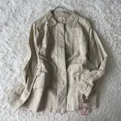 パート2 バイ ジュンコシマダ　未使用品　リネン混サファリジャケット　ベージュ