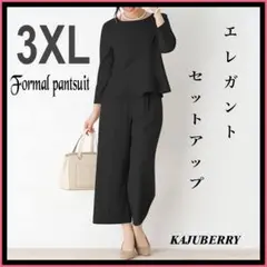 フォーマル パンツスーツ セットアップ 上下セット セレモニー 3XL /N5