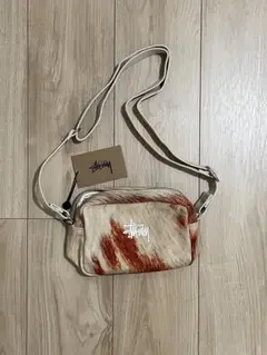 stussy canvas side pouch cowhide