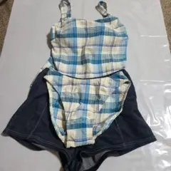 juster タンキニ　水着　水色　M