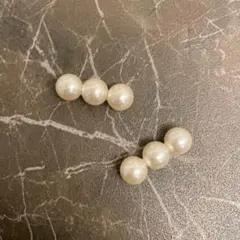 再販♡パールラインピアス white