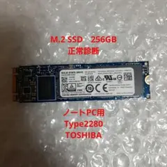 TOSHIBA M.2 SSD 256GB Type 2280 正常診断