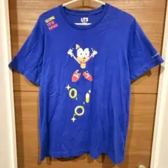 UNIQLO UT ソニック L 青 ピクセルアート Tシャツ
