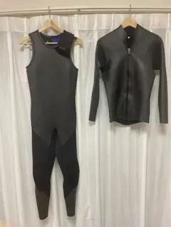 2ピース　ロングジョン 長袖タッパー