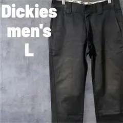 メンズ　ズボンDickies Lブラック スリムフィットパンツ